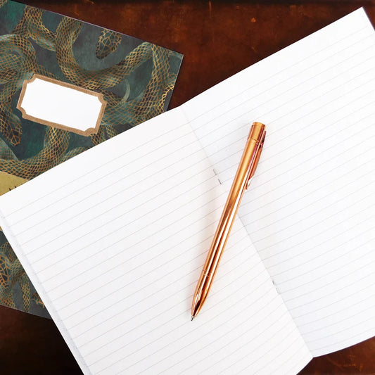 Snakes lined notebook