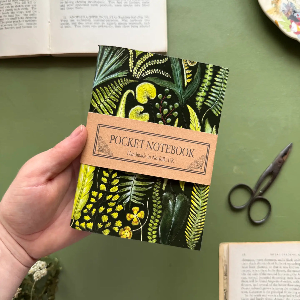 Ferns blank pocket notebook