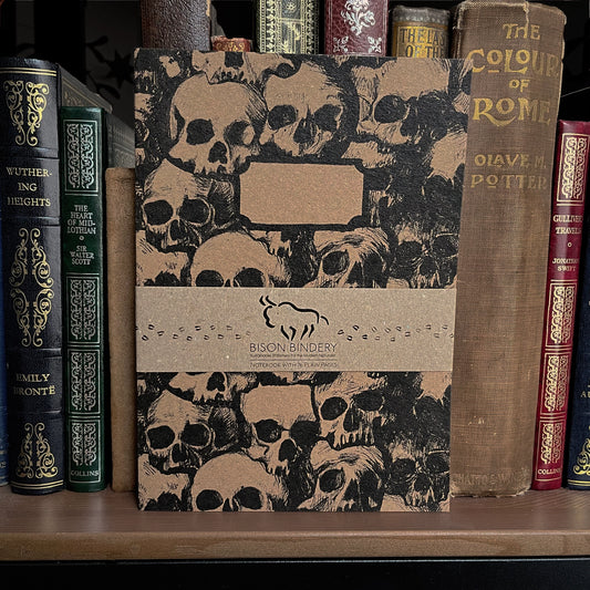 Skulls blank sketchbook