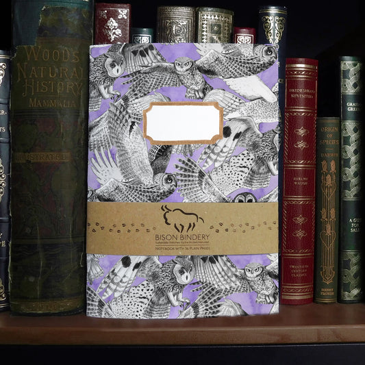 Owls blank slim sketchbook