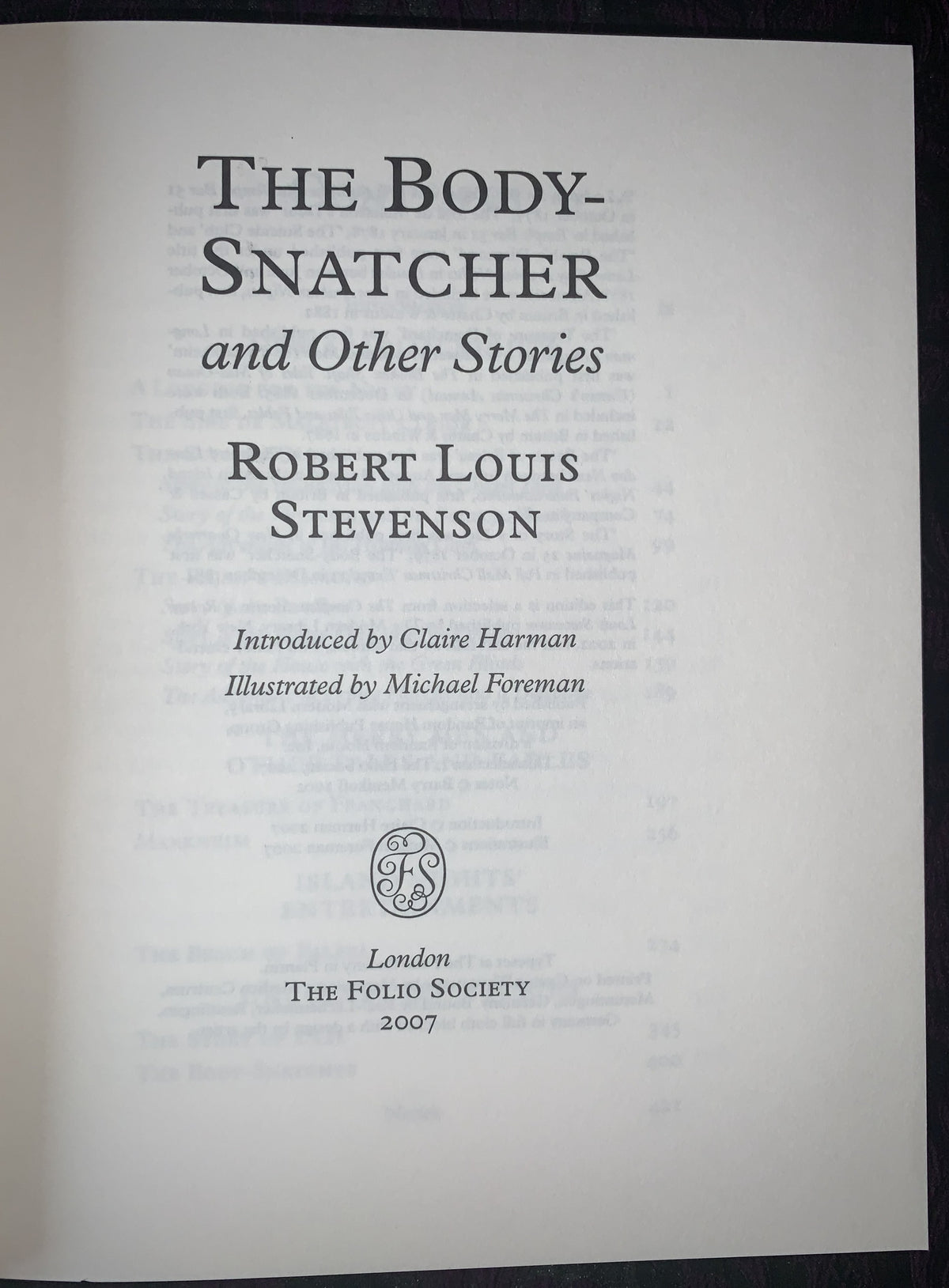 The Body-Snatcher and Other Stories