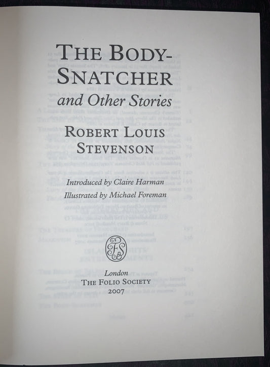 The Body-Snatcher and Other Stories