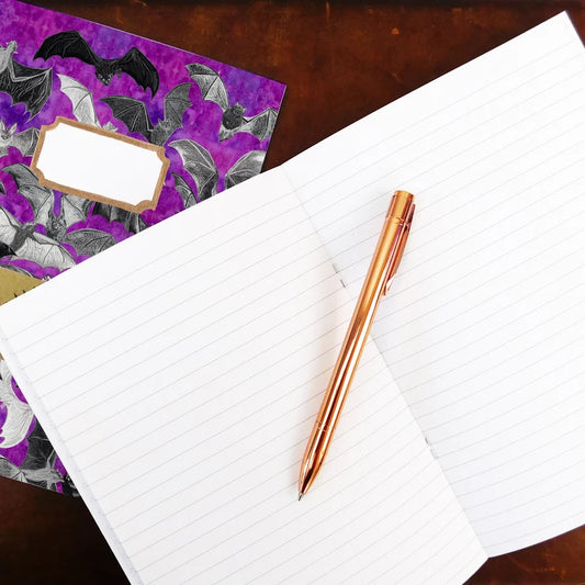 Bats lined notebook