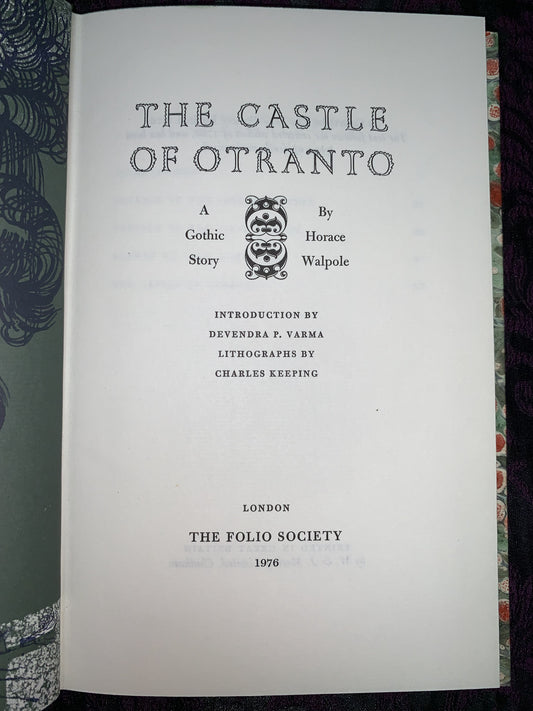 The Castle of Otranto: A Gothic Story