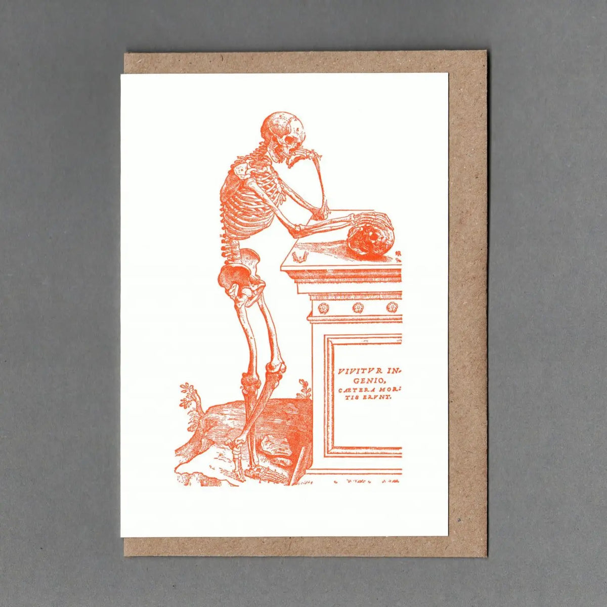 Skeleton greetings card