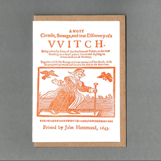 Witch greetings card