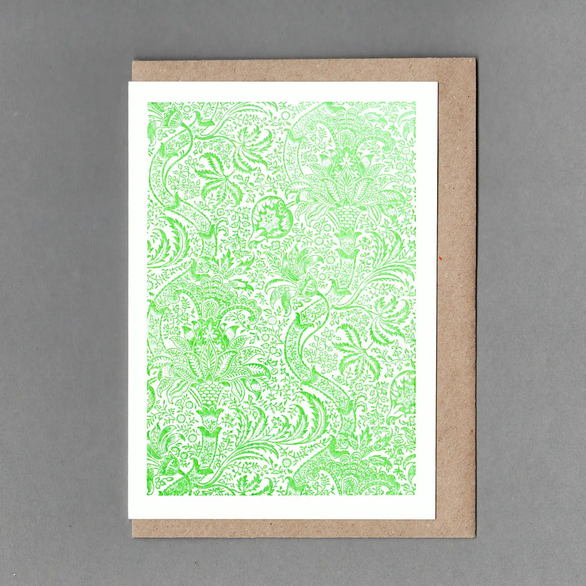 William Morris Indian Print greetings card