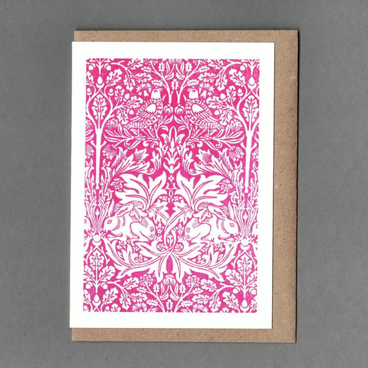 William Morris Brother Rabbit Print greetings card
