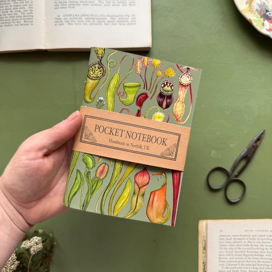 Carnivorous Plants blank pocket notebook